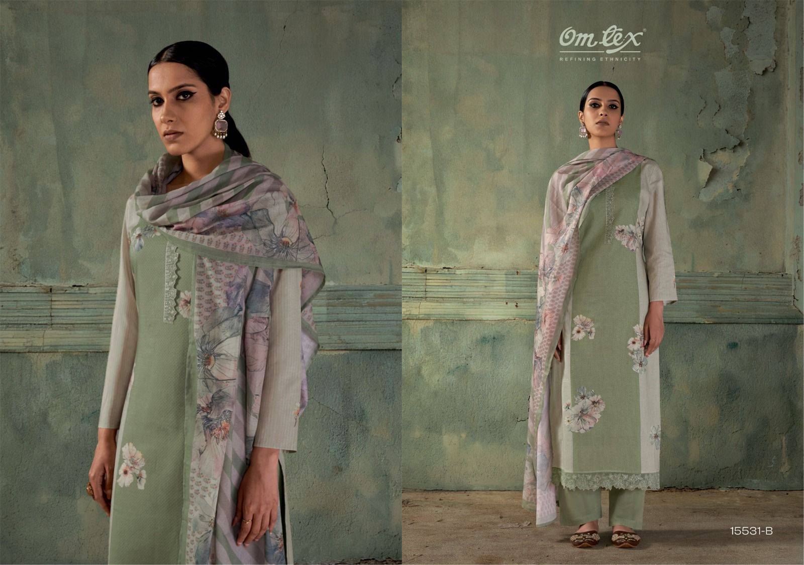 GAZLEEN By OMTEX 15531 A TO 15531 D Beautiful Festive Suits Stylish Colorful Fancy Casual Wear & Ethnic Wear PREMIUM COTTON Dresses At Wholesale Price
